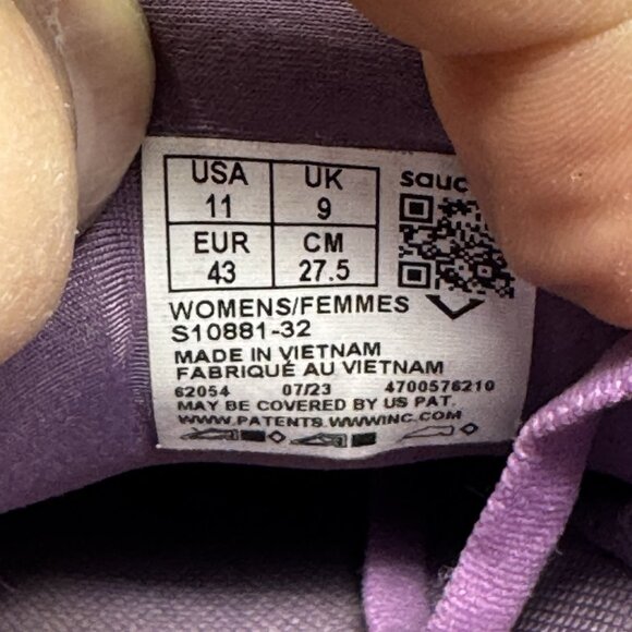 Saucony Triumph 21 Womens 11 Shoes Purple Running Walking Sneaker S10881-32 - Picture 8 of 10